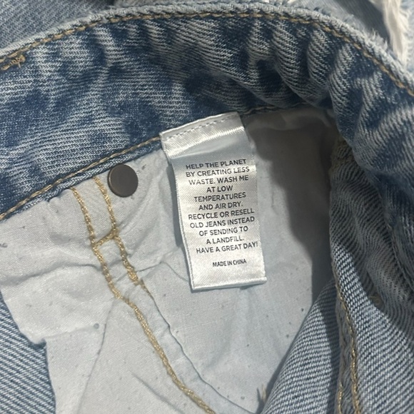 PacSun Casey Ripped Knees Low Rise Baggy Jeans Medium Indigo 27 - Picture 5 of 14